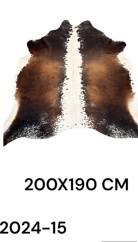 PREMIUM BRAZILIAN NATURAL COWHIDE 200X190 CM