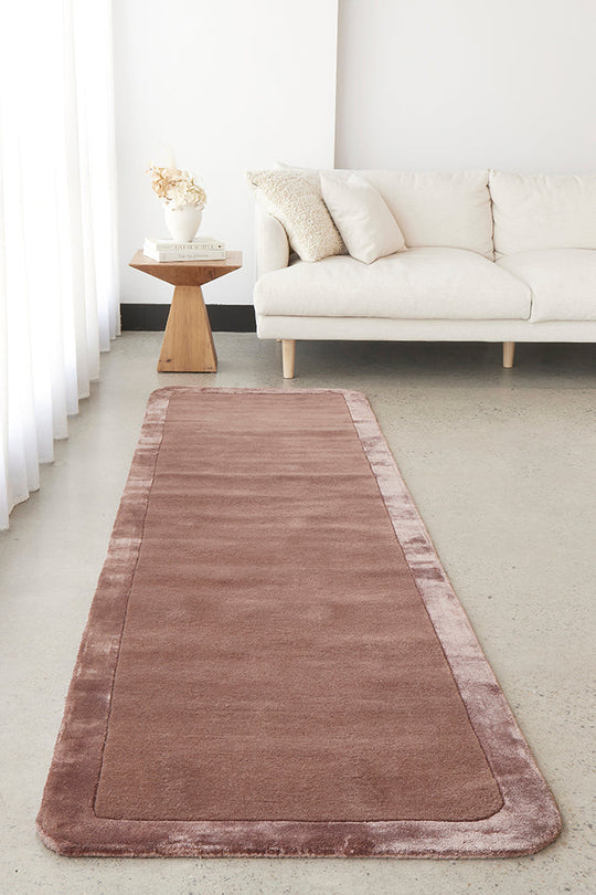 Hand-Tufted NZ Wool & Viscose Grape Runner Rug