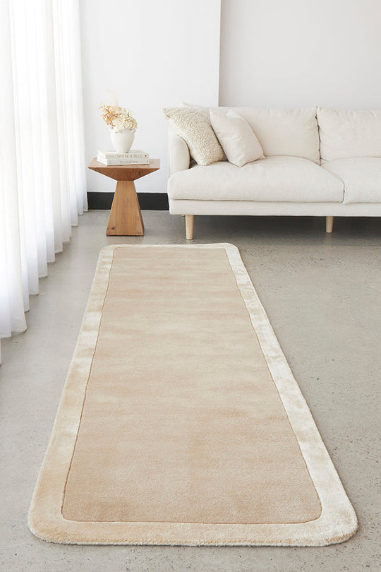 Hand-Tufted NZ Wool & Viscose Husk Runner Rug