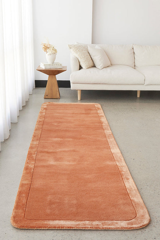 Hand-Tufted NZ Wool & Viscose Spice Runner Rug