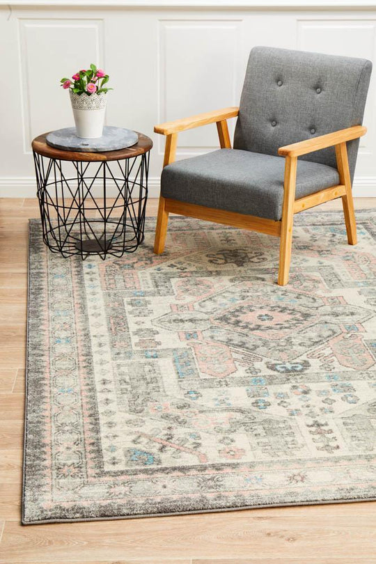 Arvin Power Loomed Silver Rug