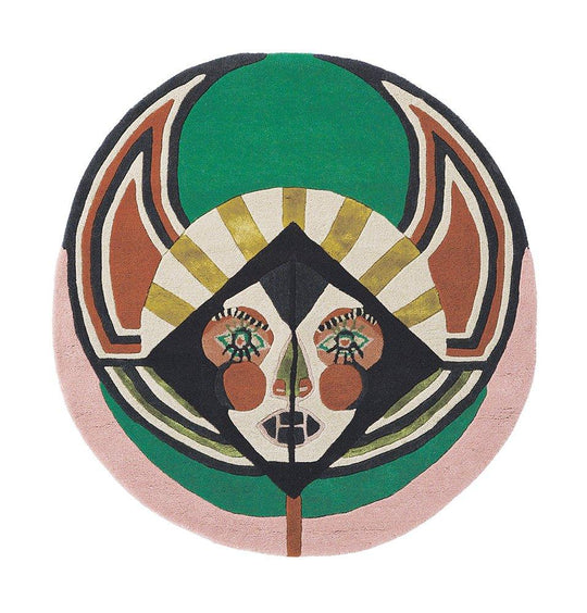 Zodiac Virgo Star Sign Circle Round Wool Rugs 161605 by Ted Baker