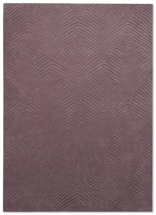 Folia Carved Wool Rugs 38902 by Wedgwood in Mink Brown