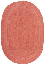 Mumbai Terracotta Oval Rug