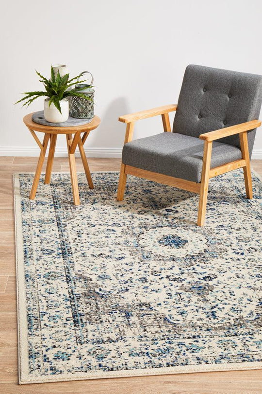 Esme Mist White Transitional Rug