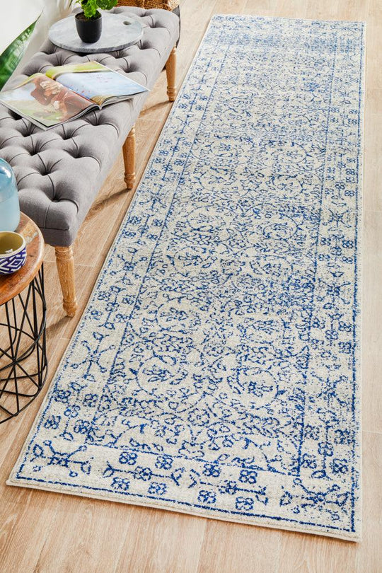 Esme Whisper White Transitional Runner Rug