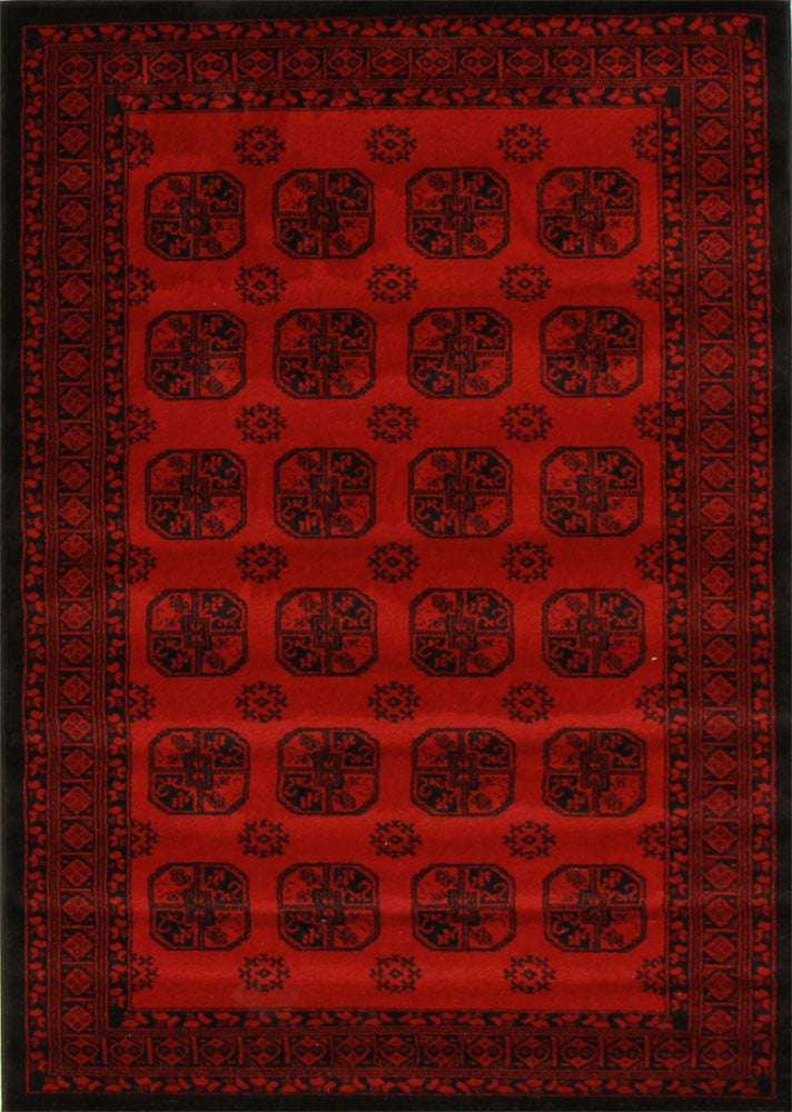 Istanbul Classic Afghan Pattern Rug Red - aladdinrugs - 1