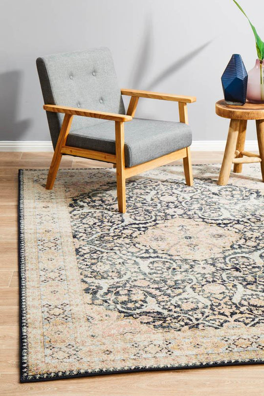 Artin Power Loomed Midnight Rug