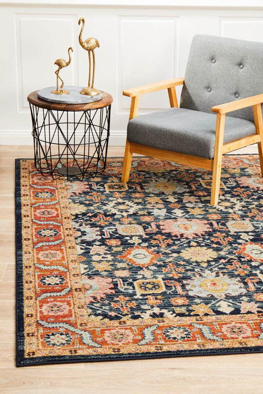 Artin Power Loomed Navy Rug