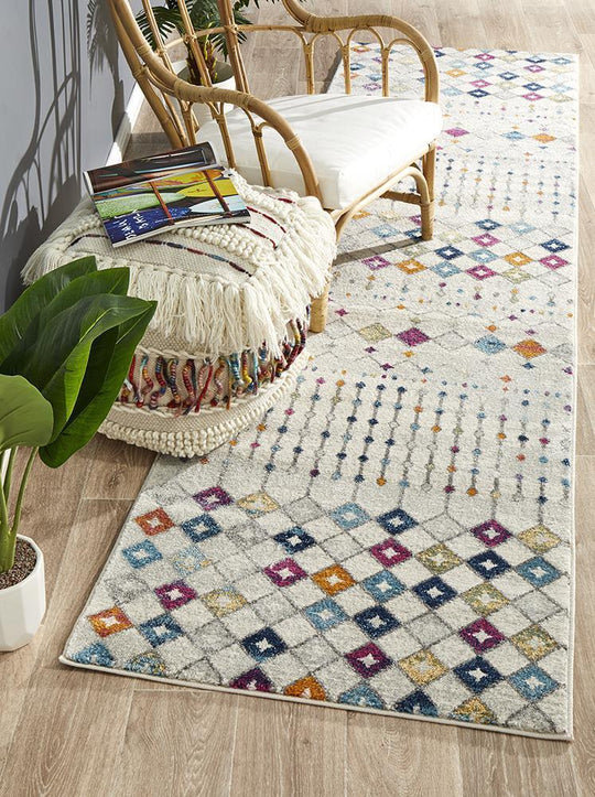 Susa Nima  Tribal Morrocan Style Multi Runner Rug