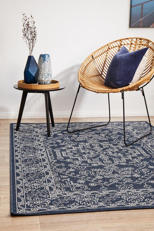 Seaside 5555 Navy Rug 320x230 cm