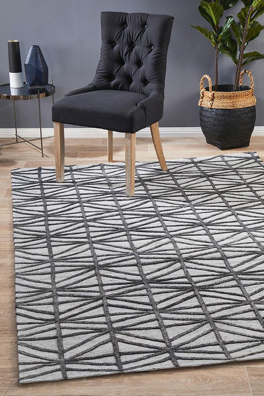 Visions Winter Pewter Prestige Modern Rug-225155 cm