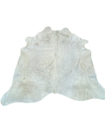 Exquisite Natural Cow Hide White