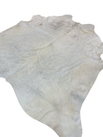Exquisite Natural Cow Hide White