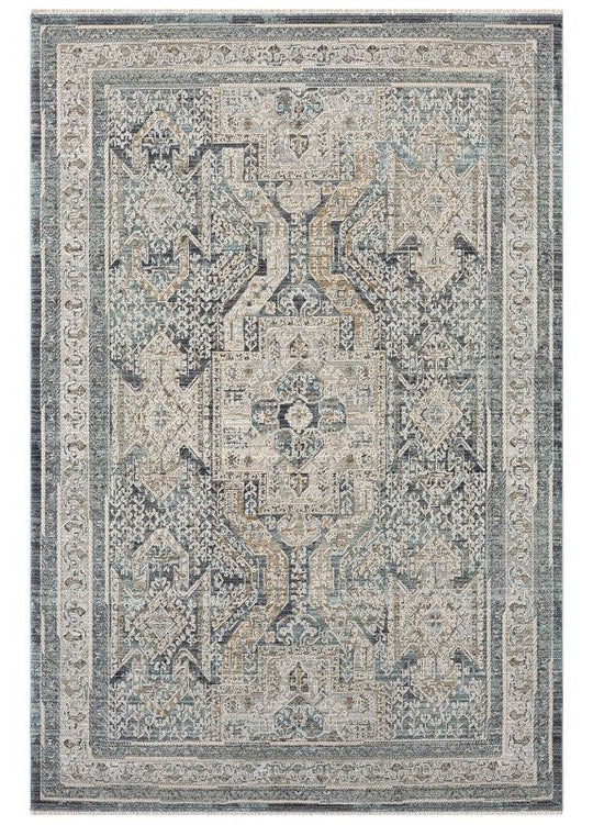 Mina Vintage Design Rug Charcoal-6752