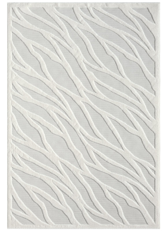 Power loomed Tina Modern 415 Ivory Rug