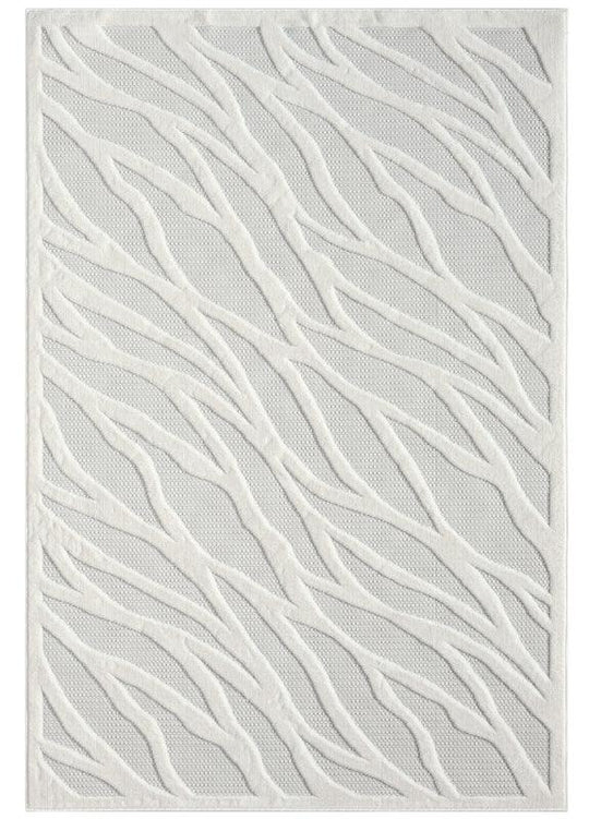 Power loomed Tina Modern 415 Ivory Rug