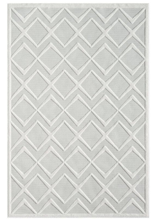Power loomed Tina Modern 417 Pearl Rug