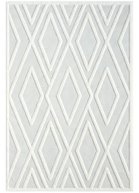 Power loomed Tina Modern 418 Frost Rug