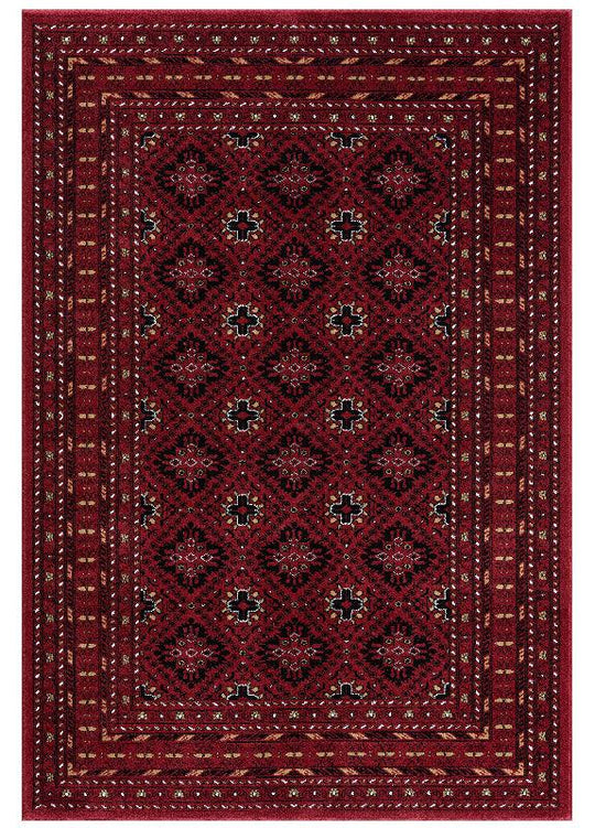 Power loomed Royal Red Rug-521
