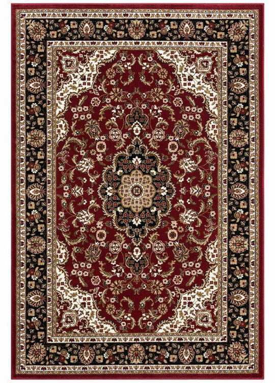 Power loomed Royal Red Kashan Rug-524