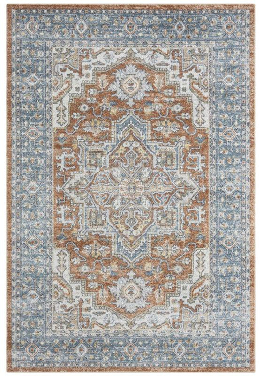 Emma Machine Washable Transitional Indigo 366