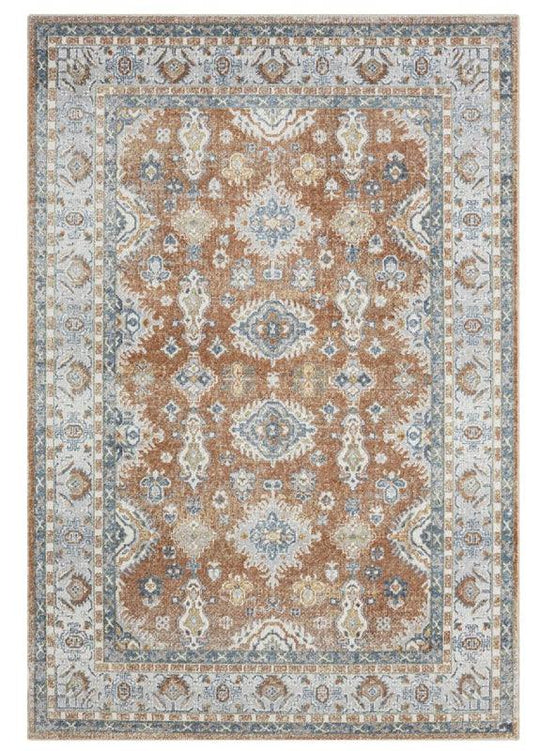 Emma Machine Washable Transitional Terra 367