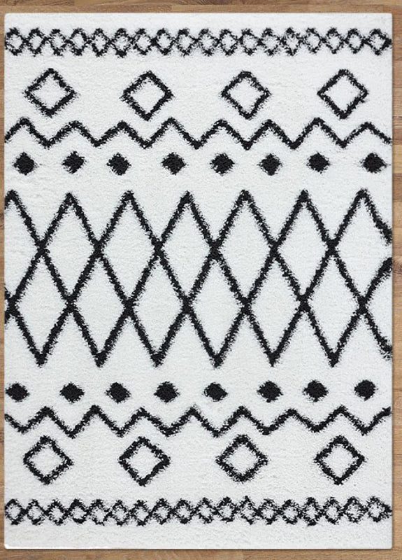 Soft Dense Plain White Shag Rug 240X330 CM