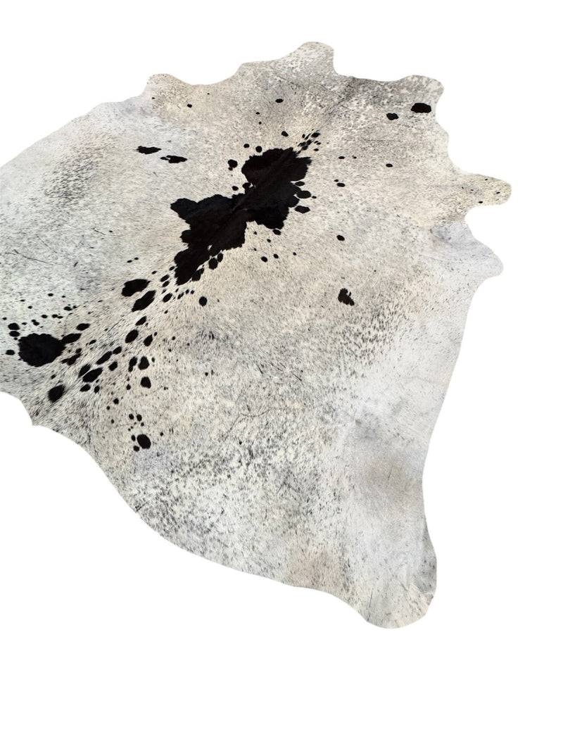 PREMIUM BRAZILIAN NATURAL COWHIDE RUG,  BLACK AND WHITE