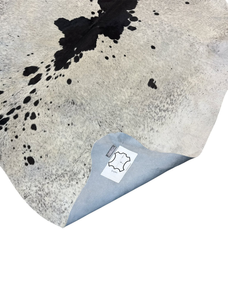 PREMIUM BRAZILIAN NATURAL COWHIDE RUG,  BLACK AND WHITE