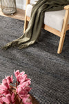 Kiya  Hand Loomed Black Rug