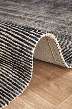 Kiya  Hand Loomed Black Rug