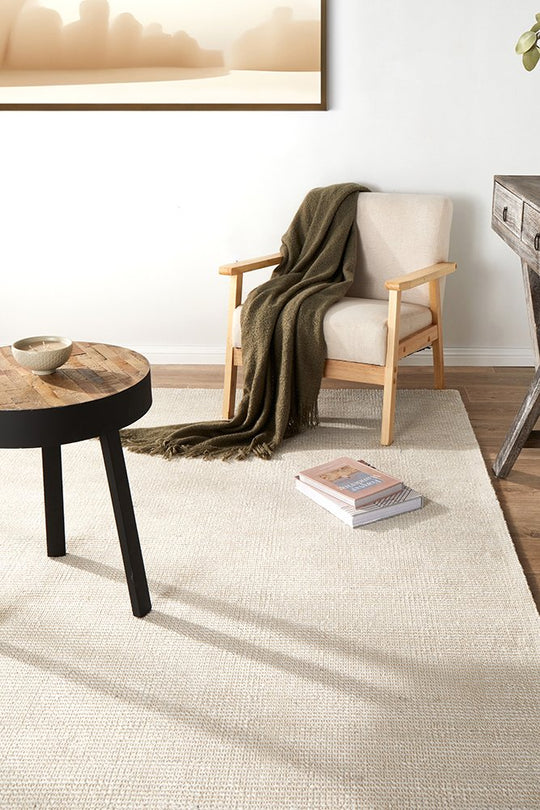 Kiya  Hand Loomed Ivory  Rug