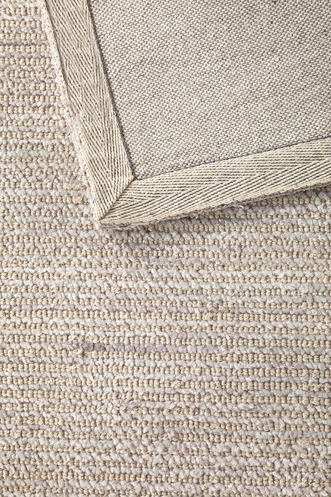 Kiya  Hand Loomed Stone Rug