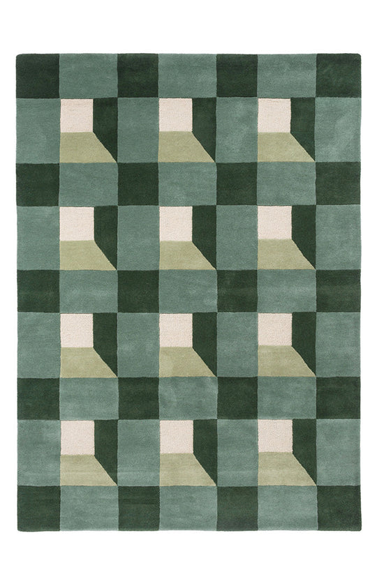 Harlequin Blocks Fern 141907 Rug
