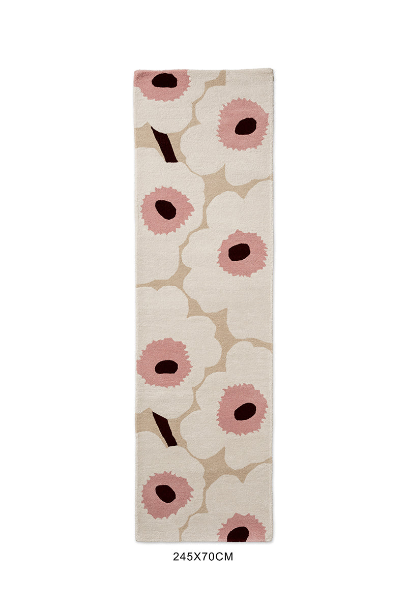 Marimekko Unikko Beige Pink 132402 Runner Rug