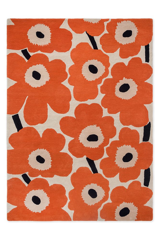 Marimekko Unikko Orange Red 132403  Rug