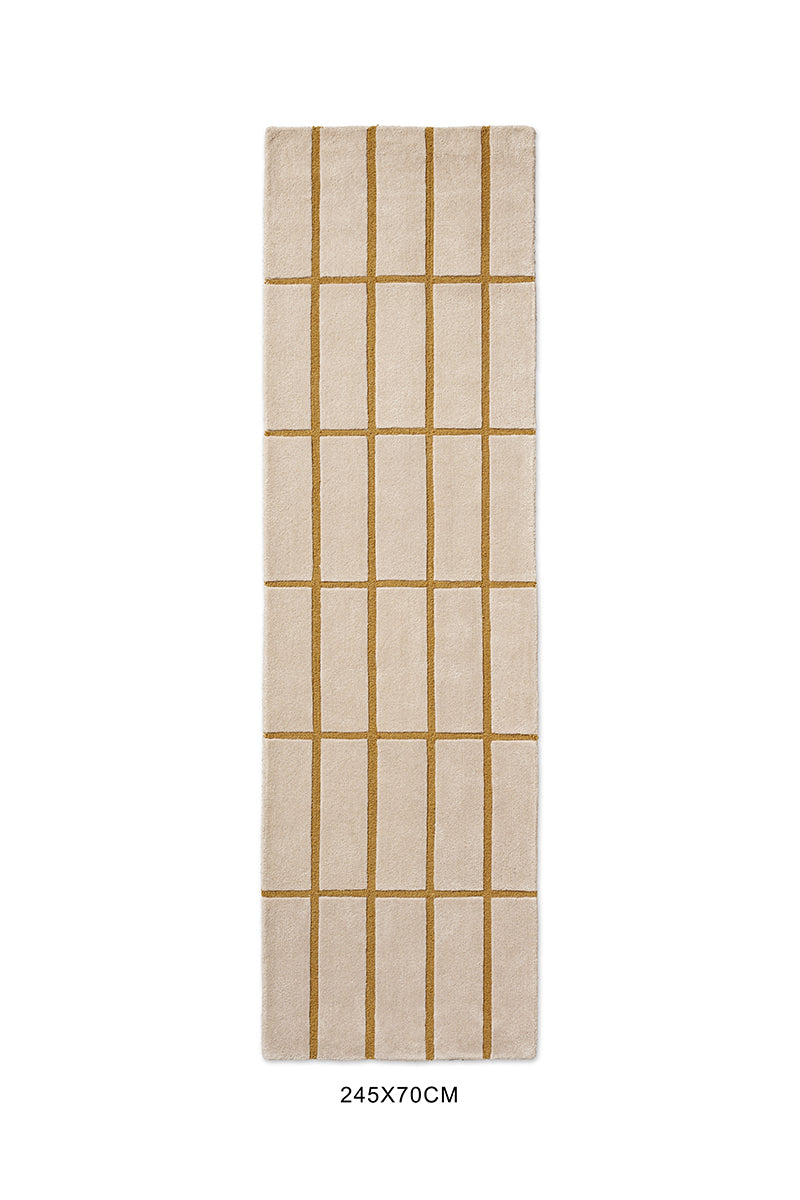 Marimekko Tiiliskivi Bronze Yellow 132906 Runner Rug