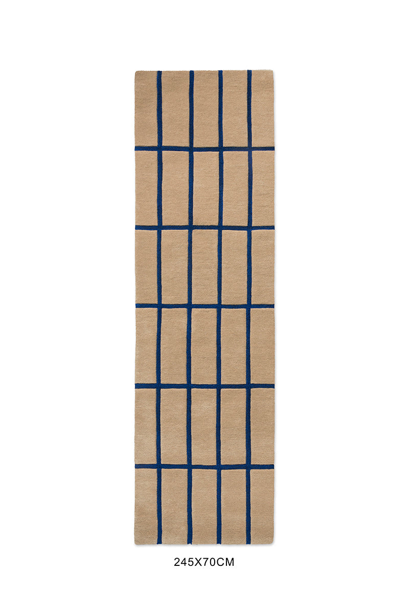 Marimekko Tiiliskivi Bright Blue 132908 Runner Rug