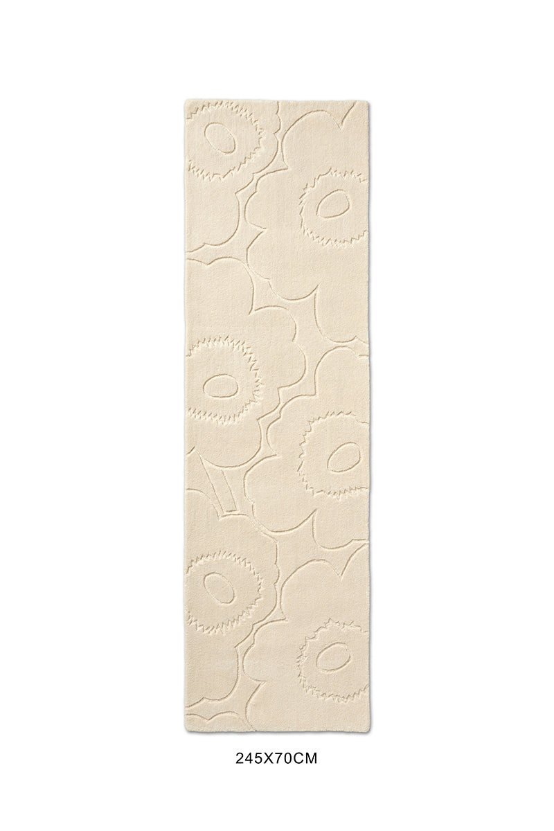 Marimekko Piirto Unikko Natural White 133701 Runner Rug