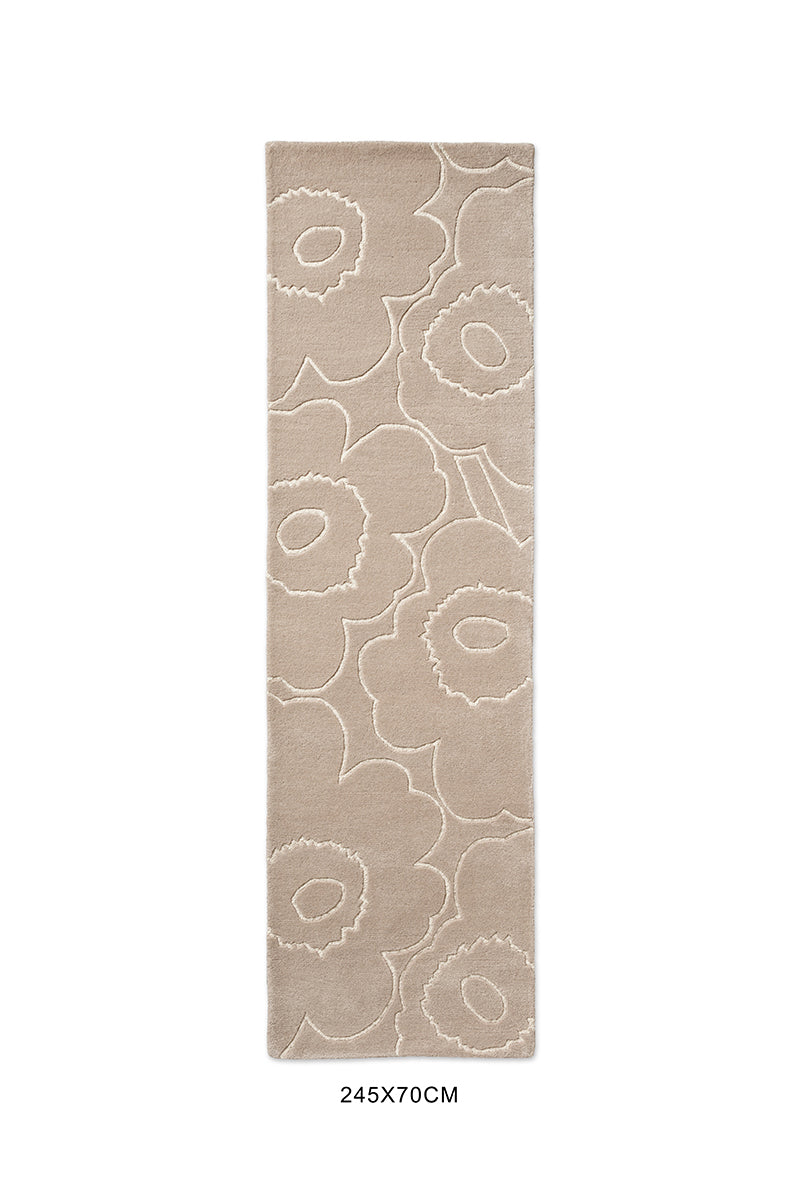 Marimekko Piirto Unikko Greige 133704 Runner Rug