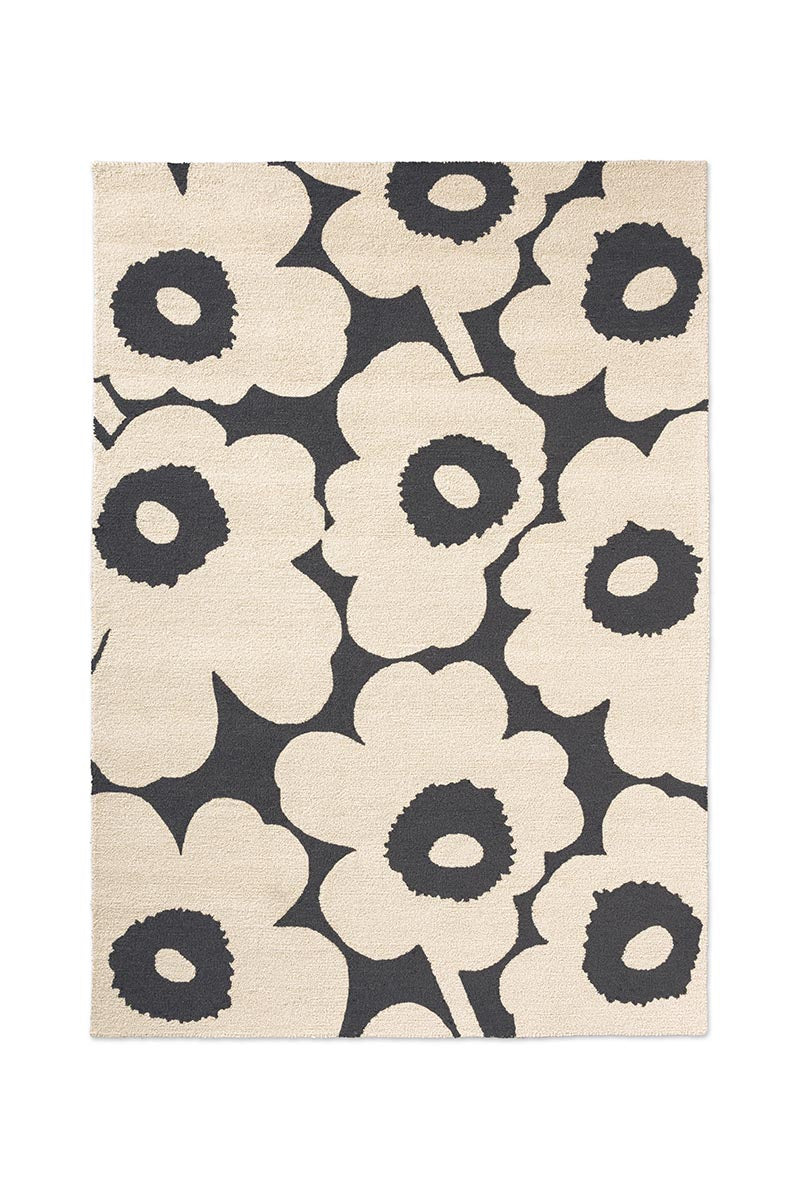Marimekko Unikko Charcoal White Outdoor 434305 Rug
