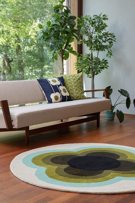 ORLA KIELY SUNFLOWER OLIVE 060007 Round