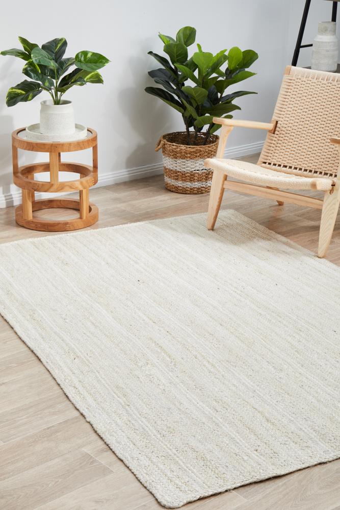 Mumbai White Rug 320X230 CM