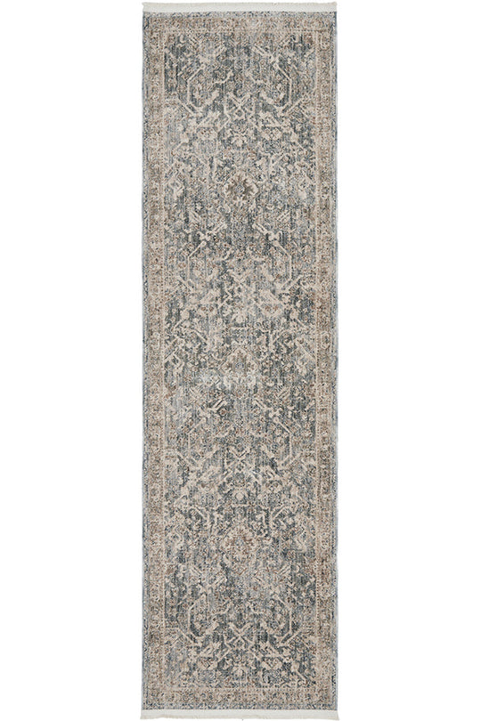 Tabriz Alvin Blue Runner Rug