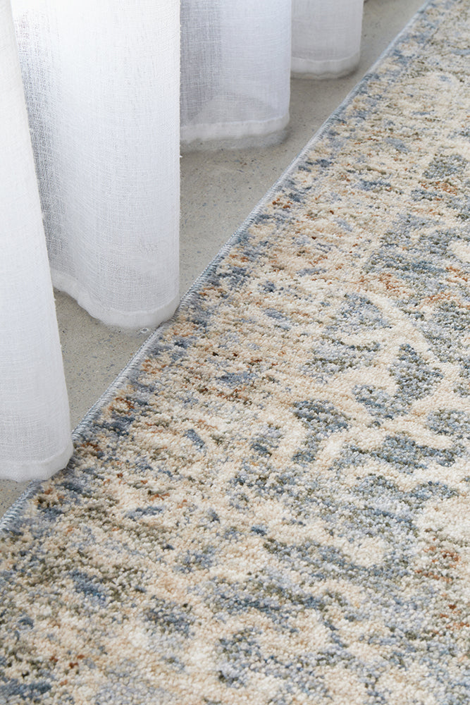 Tabriz Alvin Blue Runner Rug