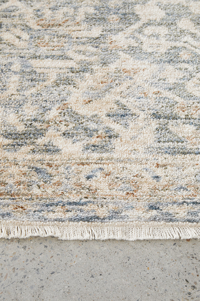 Tabriz Alvin Blue Runner Rug