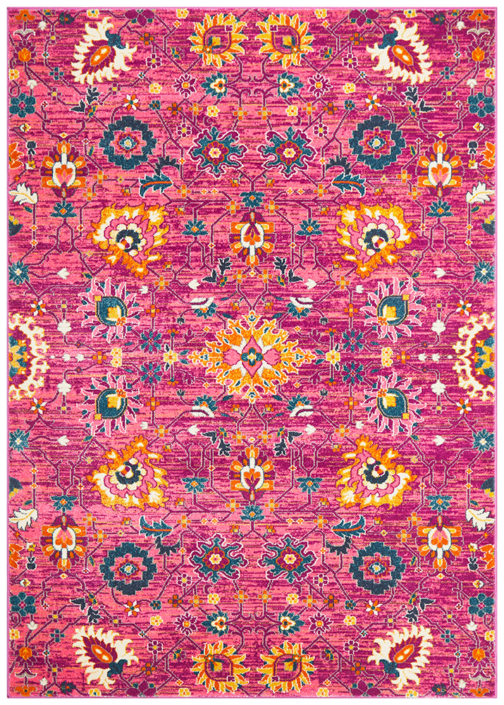 Yeter Vintage Look Fuschia Rug