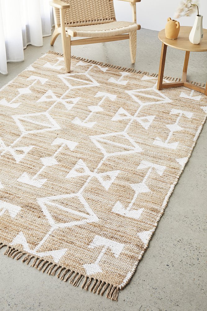 60% Cotton 40% Jute NATURAL RUG 225X155 CM