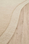 Asymmetrical Beige 100% NZ Wool Rug